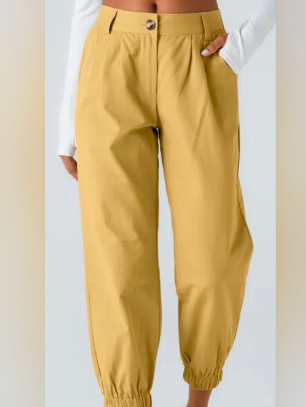 Nwt HALARA 100% Cotton Ankle Joggers - Picture 4 of 9